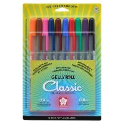 Top 10 💯 Gelly Roll® Classic™ 08 Medium Point Gel Pen 10 Color Set by Sakura 😍 -Fabriano Sales Store 10023633 30