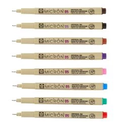 Budget 🔔 Pigma® Micron™ 05 Fine Line Pen 8 Color Set by Sakura 🔔