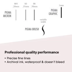 Best reviews of 💯 Pigma® Micron™ Manga-Comic Pro 6 Piece Set by Sakura 💯 -Fabriano Sales Store 10185915 3