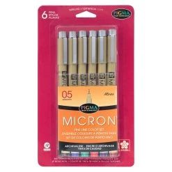 Flash Sale ⌛ Pigma® Micron™ 0.45mm 6 Color Fine Line Pen Set by Sakura 🔔 -Fabriano Sales Store 10186067 30