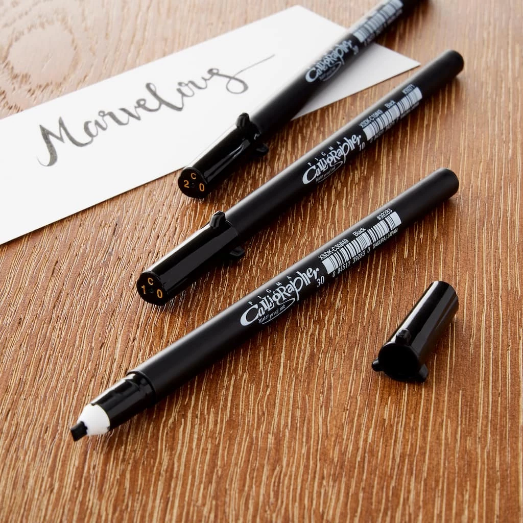 Best Pirce ❤️ Pigma® Calligrapher™ Black Pen Set by Sakura 😍 4 Best Pirce ❤️ Pigma® Calligrapher™ Black Pen Set by Sakura 😍 - Image 2