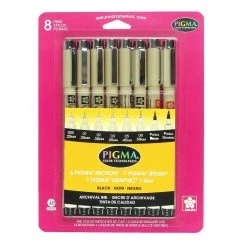 Best Sale 🥰 6 Packs: 8 ct. (48 total) Pigma® Black Pen Set by Sakura 🤩