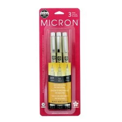 Flash Sale π Pigma® Micron™ Fine Line Black 3 Piece Pen Set by Sakura β€οΈ