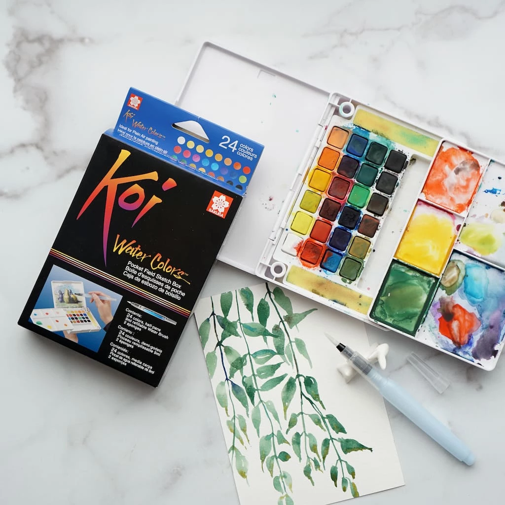Outlet π Koi® Water Colors™ Pocket Field Sketch Box by Sakura π 7 Outlet π Koi® Water Colors™ Pocket Field Sketch Box by Sakura π - Image 5