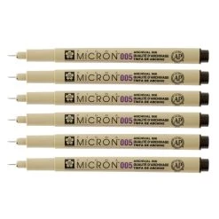 Brand new π Pigma® Micron™ 005 Fine Line Black Pens, 6ct. by Sakura π 9 Brand new π Pigma® Micron™ 005 Fine Line Black Pens, 6ct. by Sakura π -Fabriano Sales Store 10527786 31