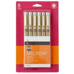 Buy 😍 Pigma® Micron™ 08 Fine Line Black Pens, 6ct. by Sakura 😀