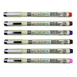 Cheapest ✨ Pigma® Micron™ PN Durable Plastic Nib Pen 6 Color Set by Sakura 🛒 -Fabriano Sales Store 10527792 2