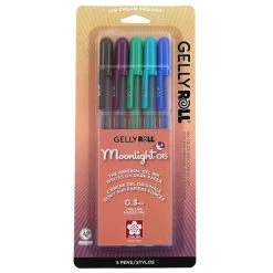 Coupon β¨ Gelly Roll® Moonlight® 06 Fine Point Gel Pen 5 Color Set, Twilight by Sakura β