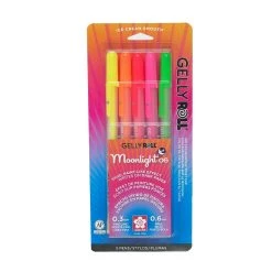 Flash Sale π Gelly Roll® Moonlight® 06 Fine Point Gel Pen 5 Color Set, Dawn by Sakura π