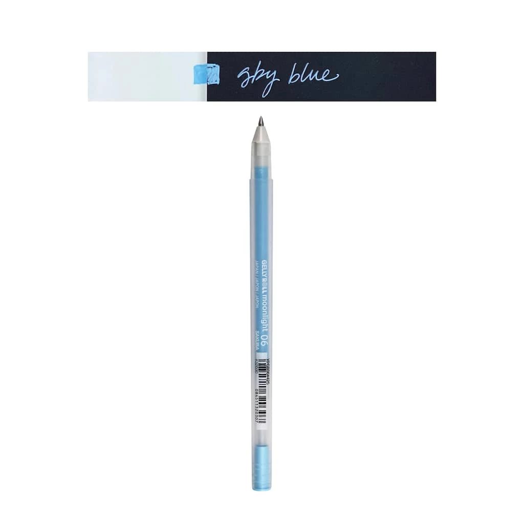 Promo π 12 Pack: Gelly Roll® Moonlight® 06 Fine Line Sky Blue Ballpoint Pen by Sakura π 6 Promo π 12 Pack: Gelly Roll® Moonlight® 06 Fine Line Sky Blue Ballpoint Pen by Sakura π - Image 4