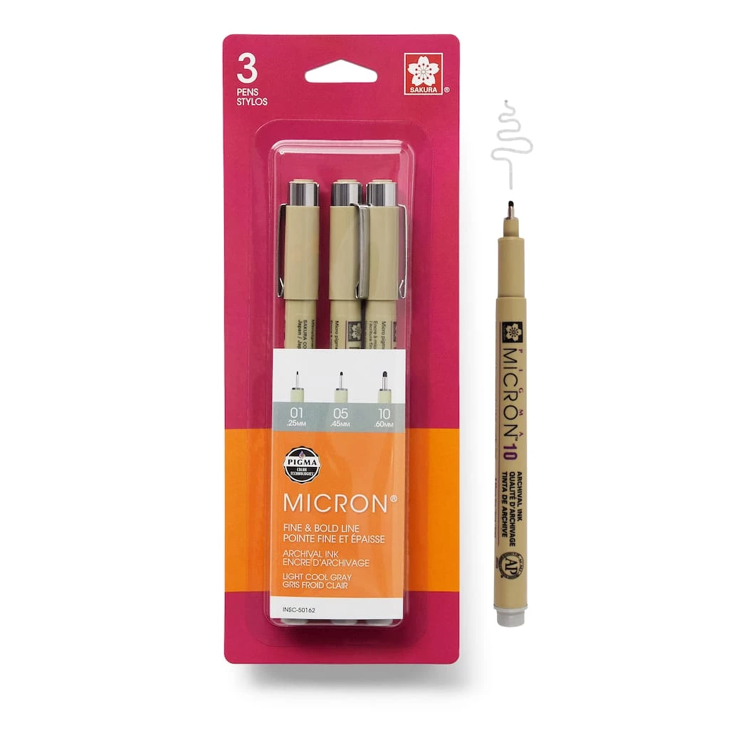 Best reviews of π₯° 12 Packs: 3 ct. (36 total) Micron® Fine & Bold Line Light Cool Gray Pens by Sakura π 3 Best reviews of π₯° 12 Packs: 3 ct. (36 total) Micron® Fine & Bold Line Light Cool Gray Pens by Sakura π
