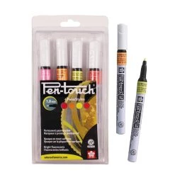 Fabriano Sales Store 9 Cheapest π 6 Packs: 4 ct. (24 total) Pen Touch® Florescent Fine Tip Marker Set by Sakura π₯°