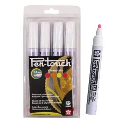 Budget 👏 6 Packs: 4 ct. (24 total) Pen Touch® Florescent Medium Tip Marker Set by Sakura 🥰