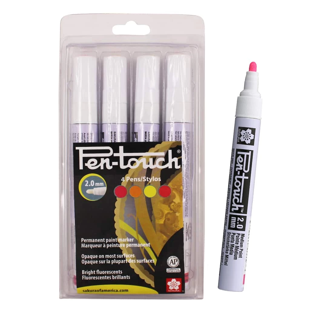 Budget π 6 Packs: 4 ct. (24 total) Pen Touch® Florescent Medium Tip Marker Set by Sakura π₯° 3 Budget π 6 Packs: 4 ct. (24 total) Pen Touch® Florescent Medium Tip Marker Set by Sakura π₯°