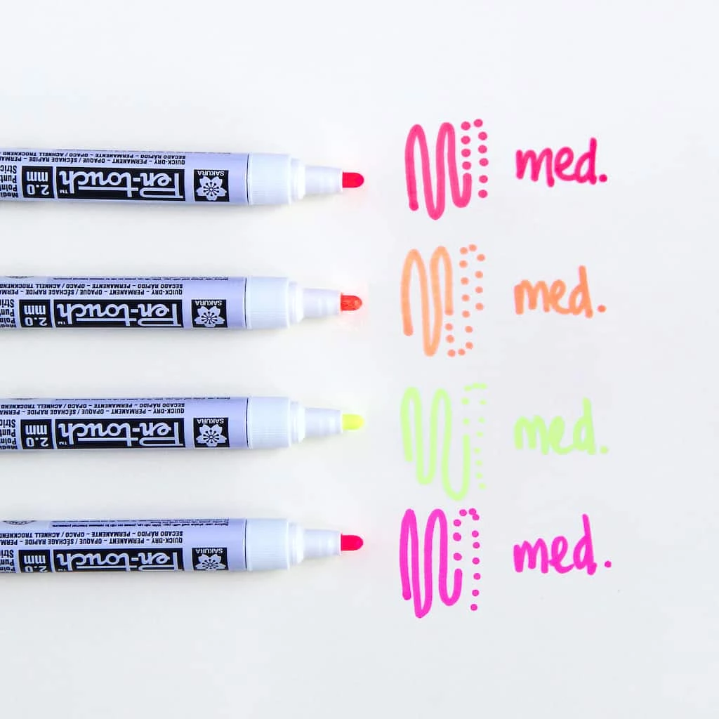 Budget π 6 Packs: 4 ct. (24 total) Pen Touch® Florescent Medium Tip Marker Set by Sakura π₯° 4 Budget π 6 Packs: 4 ct. (24 total) Pen Touch® Florescent Medium Tip Marker Set by Sakura π₯° - Image 2