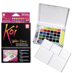 Brand new 😉 Koi® Water Colors™ Pocket Field Sketch Box, 30 Colors by Sakura 🤩