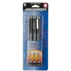 Hot Sale π Sakura® MicroPerm® Black 3 Pen Set π₯°