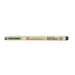 Cheap 👍 Pigma® Graphic™ 3mm Black Pen by Sakura 🔔