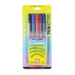 Promo 🌟 Gelly Roll® Classic™ 08 Medium Point Gel Pen 5 Color Set by Sakura ✔️