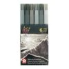 Cheap 🔥 Sakura® Koi Watecolor Brush Pen 6 Color Set, Grays 😀 -Fabriano Sales Store D243813S 1