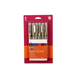 Top 10 ❤️ Pigma® Micron™ 05 Fine Line Pen 6 Color Set by Sakura ✨