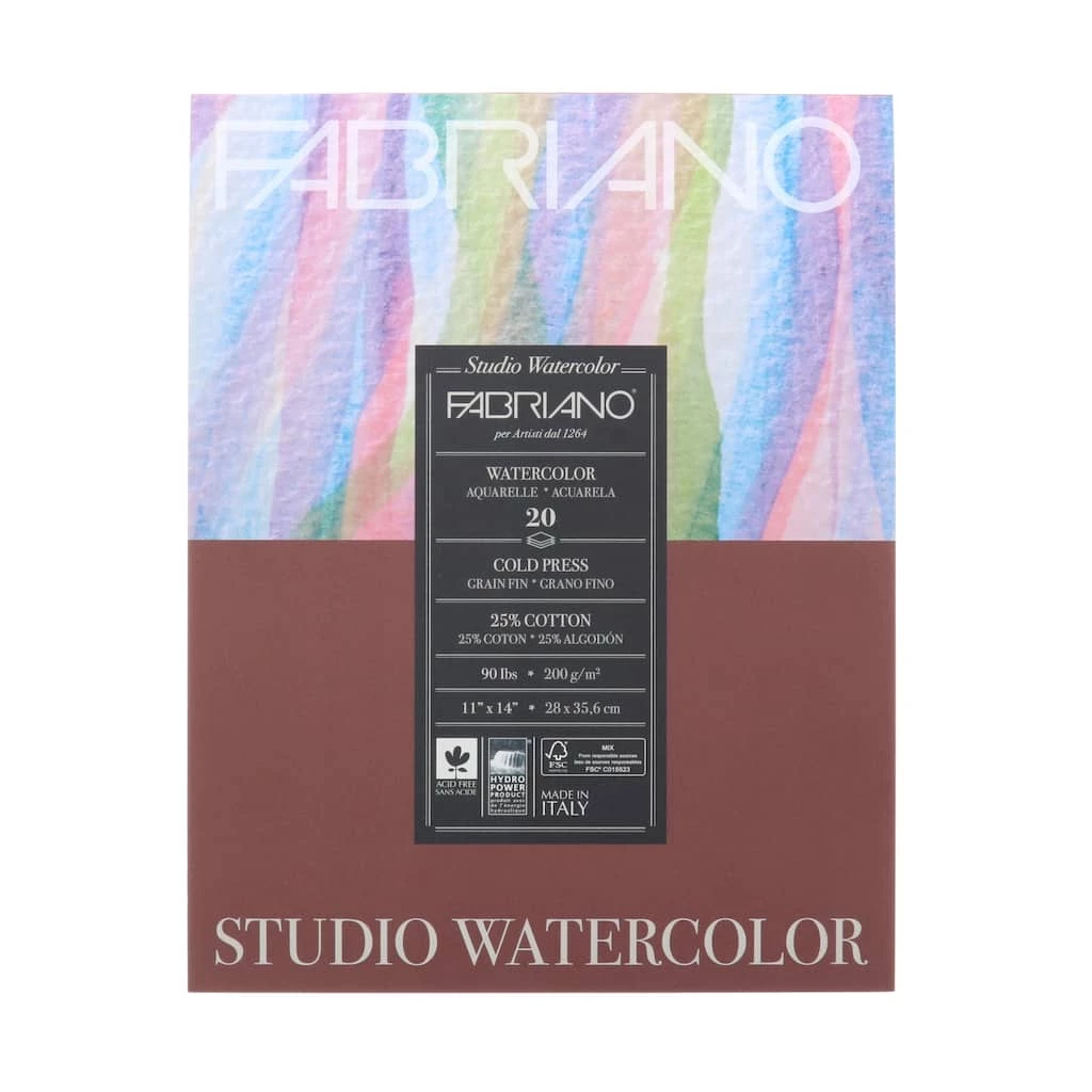Deals π 8 Pack: Fabriano® Studio Cold-Press Watercolor Pad, 11" x 14" π 3 Deals π 8 Pack: Fabriano® Studio Cold-Press Watercolor Pad, 11" x 14" π
