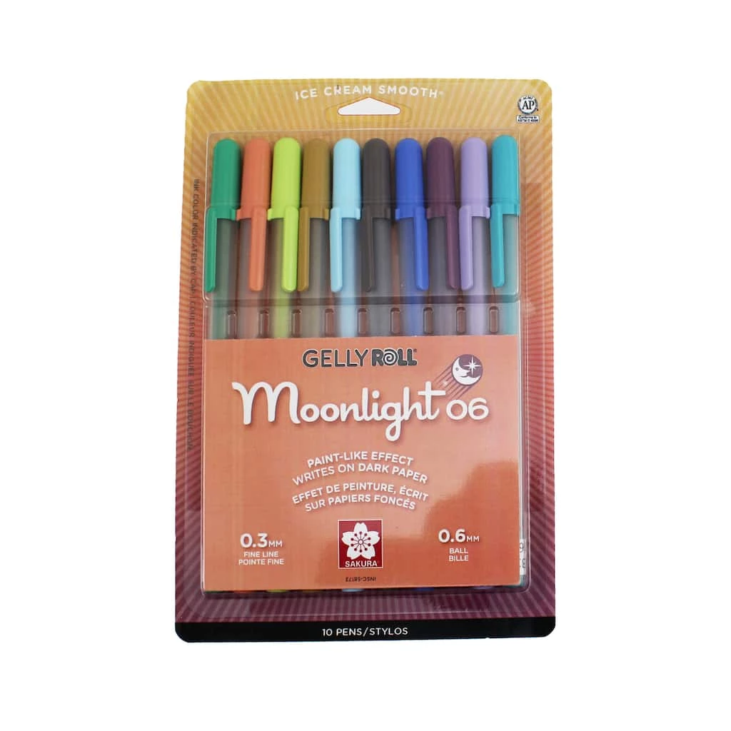 Best Pirce ⌛ Gelly Roll® Moonlight® 06 Fine Point Gel Pen 10 Color Set by Sakura ⌛ 3 Best Pirce ⌛ Gelly Roll® Moonlight® 06 Fine Point Gel Pen 10 Color Set by Sakura ⌛