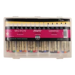 Hot Sale 🧨 Pigma® 73 Pen Set with Reusable Storage Case by Sakura 👍