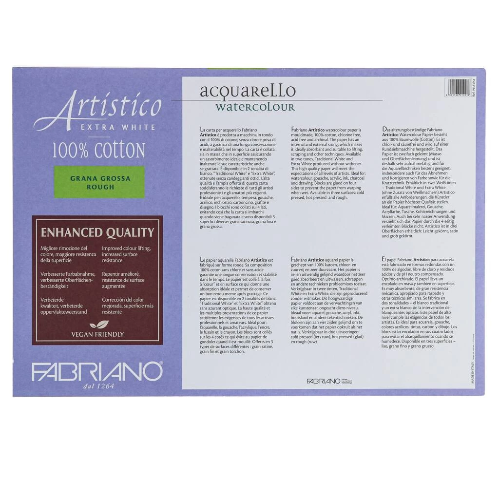 Cheap βοΈ 3 Pack: Fabriano® Artistico Extra White Rough Watercolor Block, 14'' x 20'' π 5 Cheap βοΈ 3 Pack: Fabriano® Artistico Extra White Rough Watercolor Block, 14'' x 20'' π - Image 3