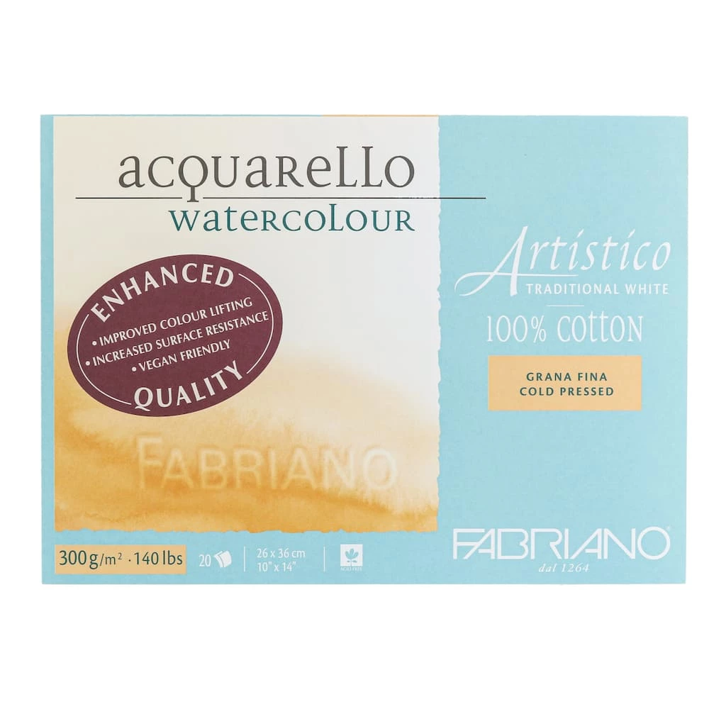 Best Sale π 6 Packs: 20 ct. (120 total) Fabriano® Artistico Traditional White Cold Press Watercolor Block π 3 Best Sale π 6 Packs: 20 ct. (120 total) Fabriano® Artistico Traditional White Cold Press Watercolor Block π