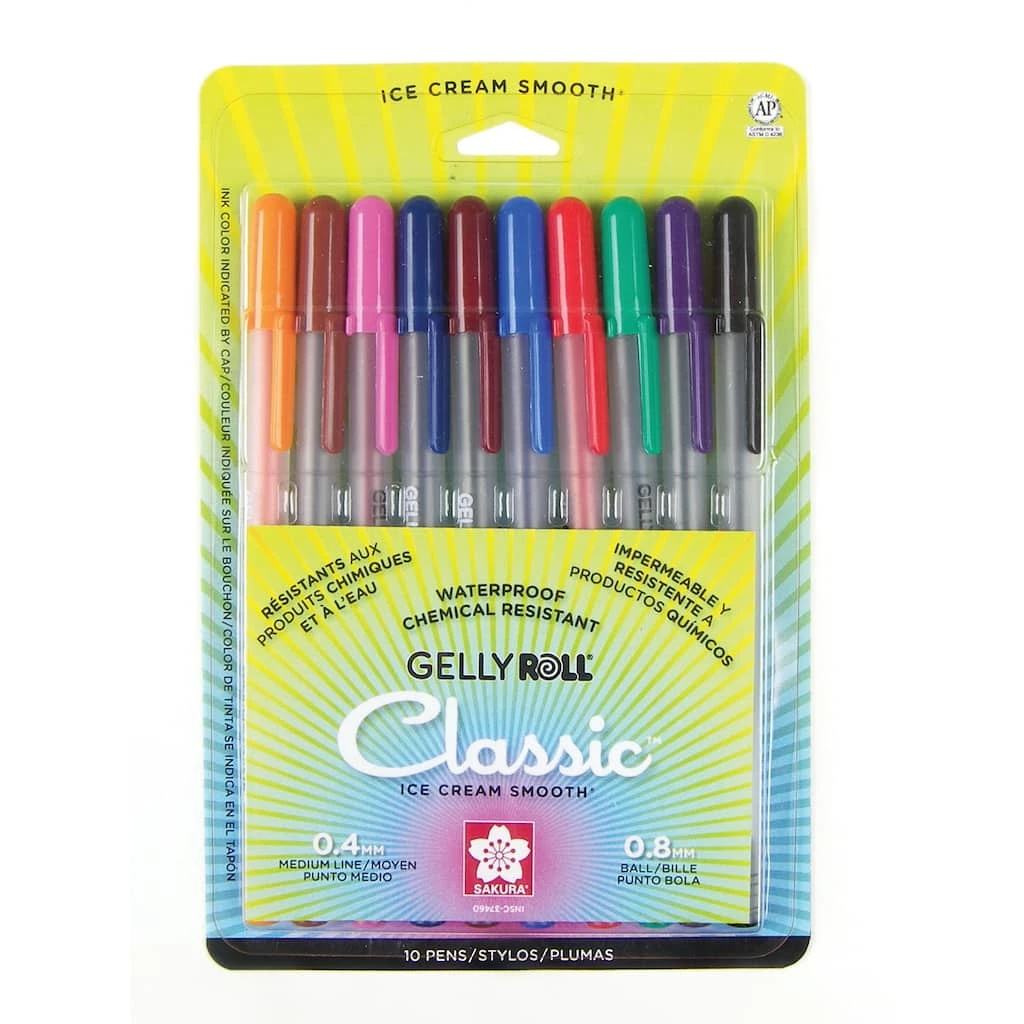 New β¨ Sakura® Gelly Roll® Medium 10 Color Gel Pen Set π€© 3 New β¨ Sakura® Gelly Roll® Medium 10 Color Gel Pen Set π€©