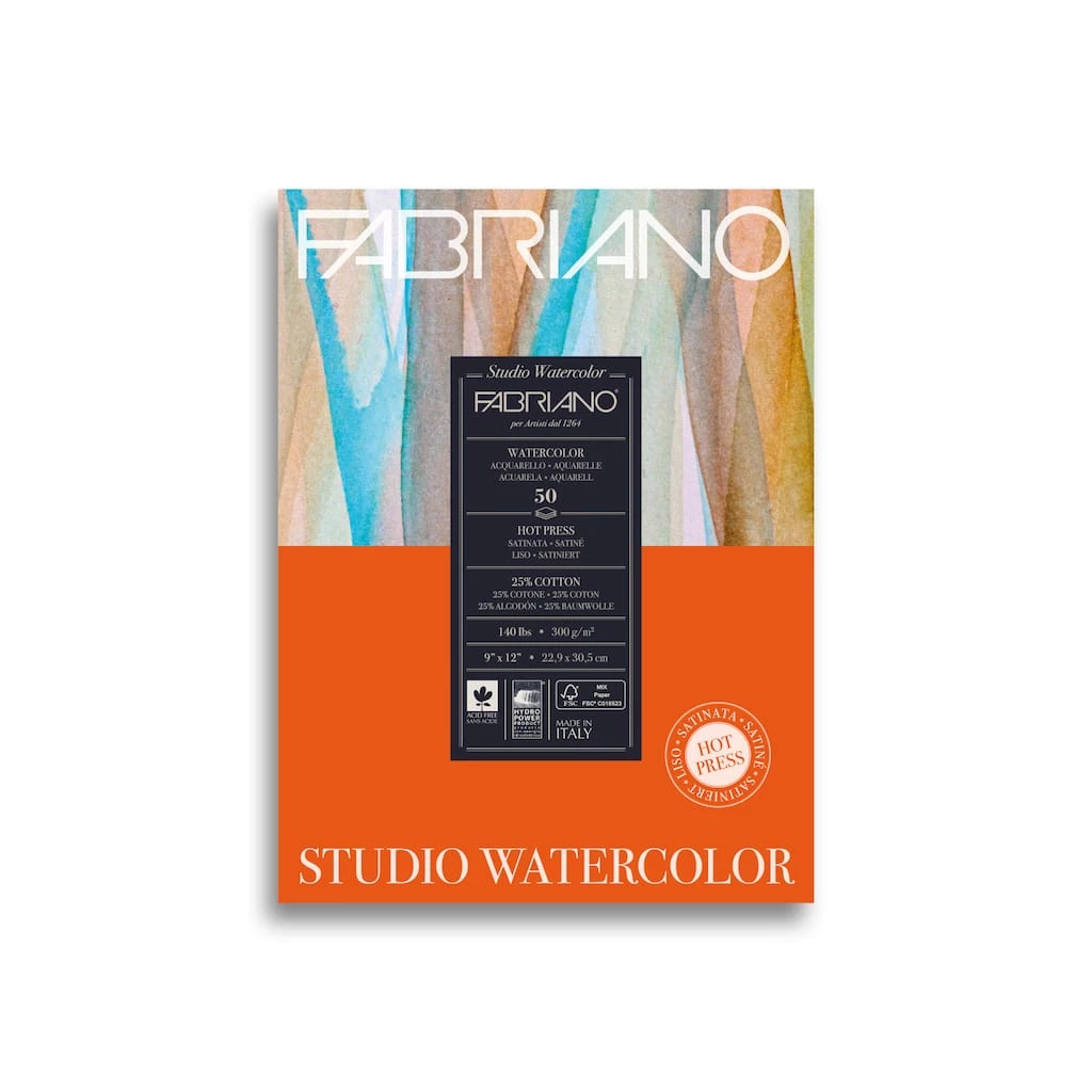 Hot Sale π Fabriano® Studio Watercolor Hot-Press Pad, 9" x 12" π€© 3 Hot Sale π Fabriano® Studio Watercolor Hot-Press Pad, 9" x 12" π€©