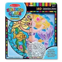 Flash Sale 🛒 Melissa & Doug® Mermaid Stained Glass Kit 🥰 -Fabriano Sales Store D517886S 5