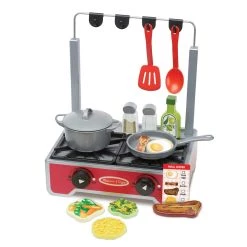 Coupon 🎁 Melissa & Doug® Deluxe Wooden Cooktop Set 👍
