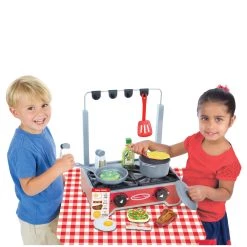 Coupon 🎁 Melissa & Doug® Deluxe Wooden Cooktop Set 👍 -Fabriano Sales Store D519828S 3