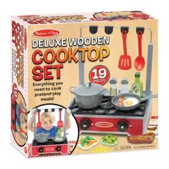 Coupon 🎁 Melissa & Doug® Deluxe Wooden Cooktop Set 👍 -Fabriano Sales Store D519828S 4