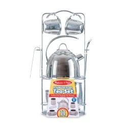 New 😉 Melissa & Doug® Metal Tea Set 🎉 -Fabriano Sales Store D519832S 4