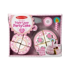 Buy 🔔 Melissa & Doug® Triple-Layer Party Cake 🎉 -Fabriano Sales Store D519854S 8