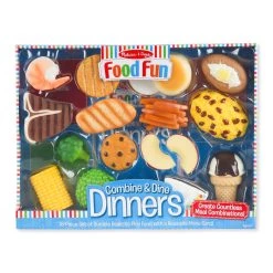 Hot Sale π― Melissa & Doug® Blue Food Fun Combine & Dine Dinners βοΈ