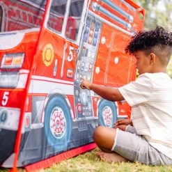 Deals 👏 Melissa & Doug® Fire Truck Play Tent 🤩 -Fabriano Sales Store D519872S 5