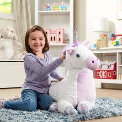 Flash Sale ✔️ Melissa & Doug® Jumbo Misty Unicorn Stuffed Animal 🎁 -Fabriano Sales Store D519942S 2