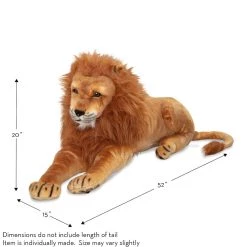 Discount 🎁 Melissa & Doug® Lion Stuffed Animal 👍 -Fabriano Sales Store D519948S 3