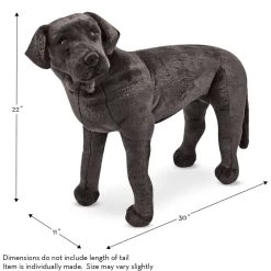 Outlet 🌟 Melissa & Doug® Black Lab Stuffed Animal 🔔 -Fabriano Sales Store D519958S 3