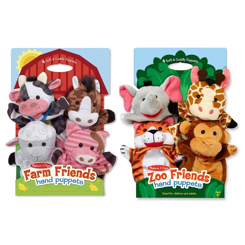 Promo π Melissa & Doug® Farm & Zoo Friends Puppet Set β€οΈ 3 Promo π Melissa & Doug® Farm & Zoo Friends Puppet Set β€οΈ