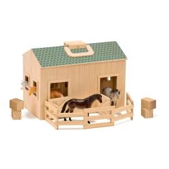 Cheapest ✔️ Melissa & Doug® Fold & Go Stable Set 😍