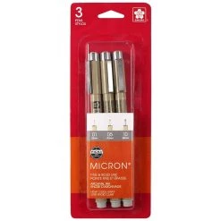 Buy 😉 Pigma® Micron® Fine & Bold Line Light Cool Gray Pen Set by Sakura ⭐