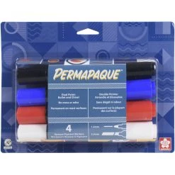 Fabriano Sales Store 13 Brand new β€οΈ Permapaque® 4 Color Dual Point Paint Marker Set by Sakura π