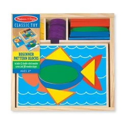 Brand new 🥰 Melissa & Doug® Beginner Pattern Blocks 🛒 -Fabriano Sales Store D624509S 3