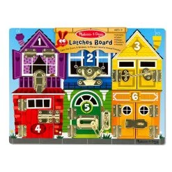 Brand new 🎉 Melissa & Doug® Wooden Latches Board 👍 -Fabriano Sales Store D624513S 3