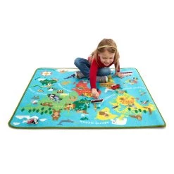 Hot Sale ⌛ Melissa & Doug® Round the World Travel Rug ❤️ -Fabriano Sales Store D624519S 6